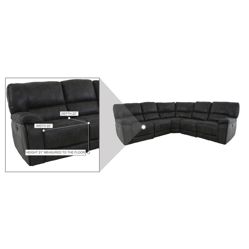 Ralph Power Reclining Sectional with 5PCS/3PWR  alternate image, 12 of 12 images.