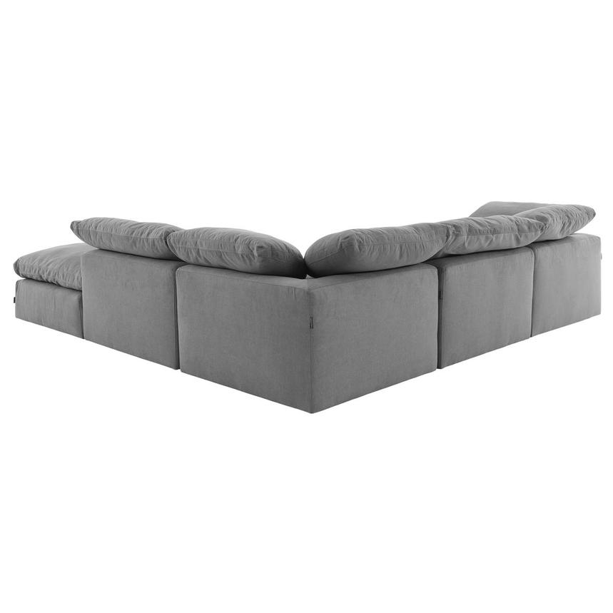 Depp Gray Corner Sofa with 5PCS/Ottoman  alternate image, 3 of 9 images.