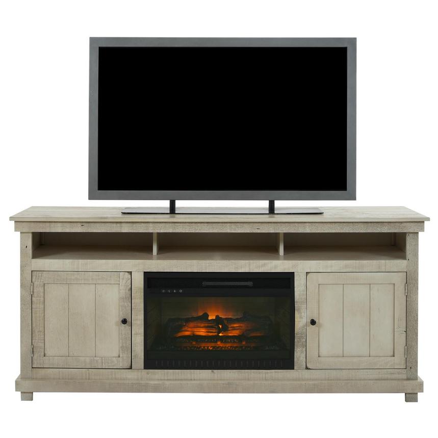 Frometa White Electric Fireplace w/Remote Control  alternate image, 2 of 10 images.