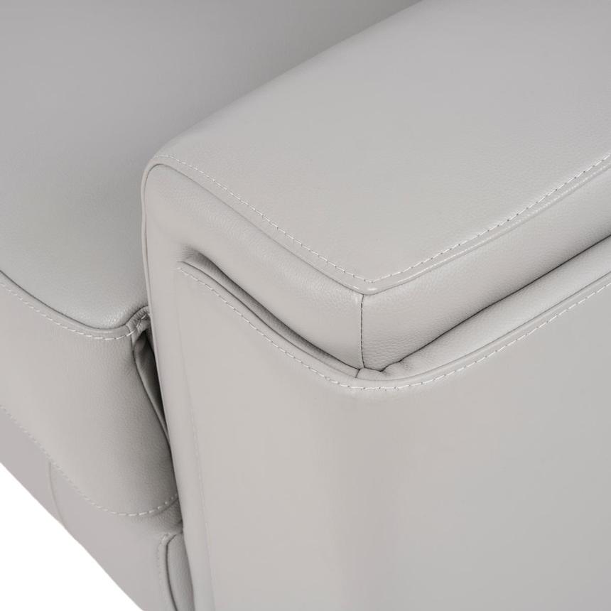 Charlette Silver Leather Power Reclining Sectional alternate image, 7 of 9 images.