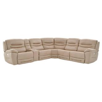 Dan Cream Power Reclining Sectional with 6PCS/2PWR