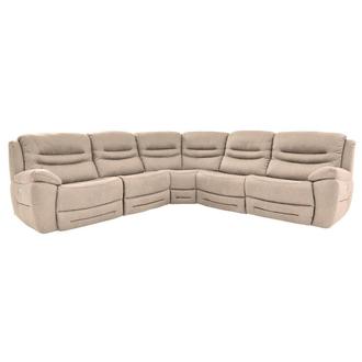 Dan Cream Power Reclining Sectional with 5PCS/3PWR