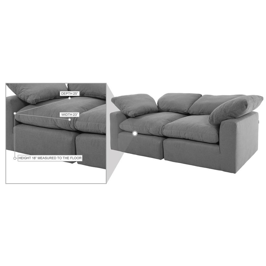 Depp Gray Sofa  alternate image, 9 of 9 images.