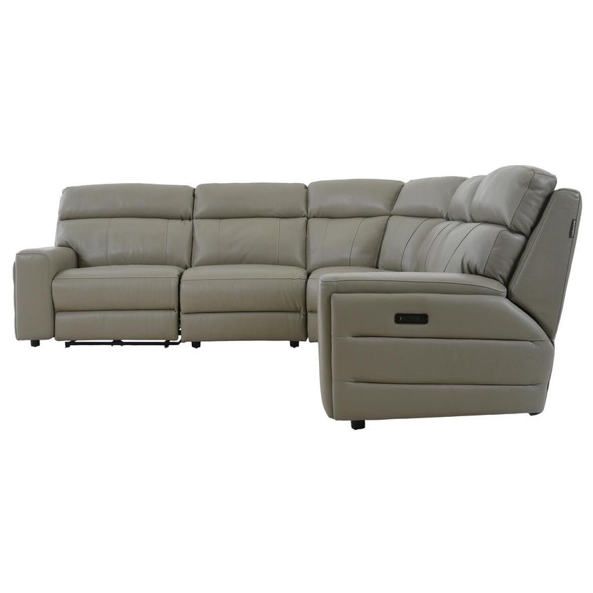Vincenzo Leather Power Reclining Sectional with 5PCS/2PWR  alternate image, 3 of 13 images.
