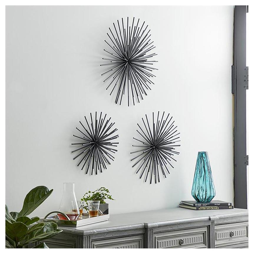 Sea Urchin Gray Set of 3 Wall Decor  alternate image, 2 of 4 images.