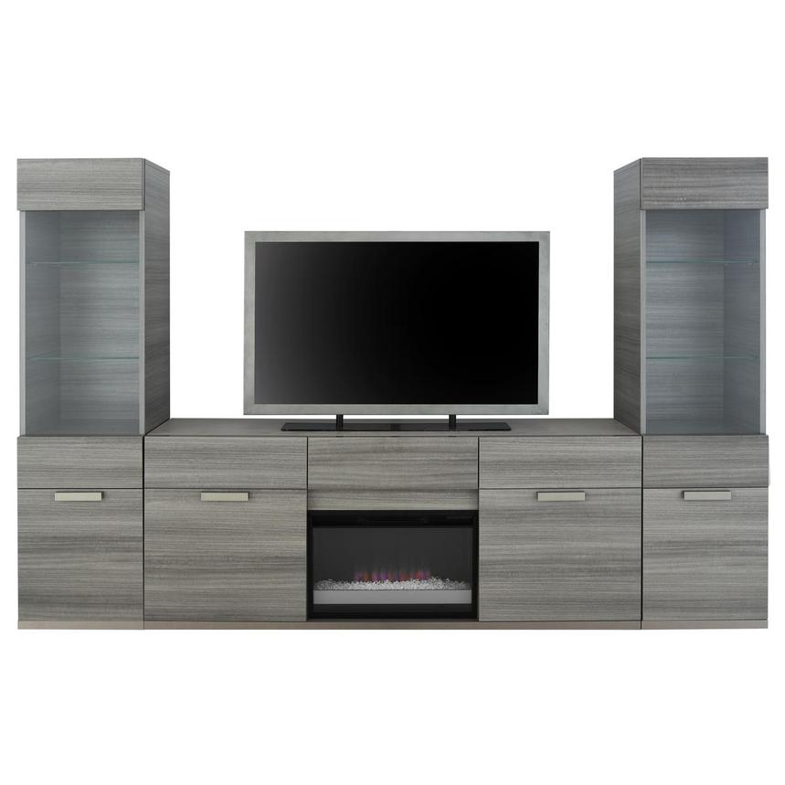 Iris Wall Unit w/Electric Fireplace  main image, 1 of 13 images.