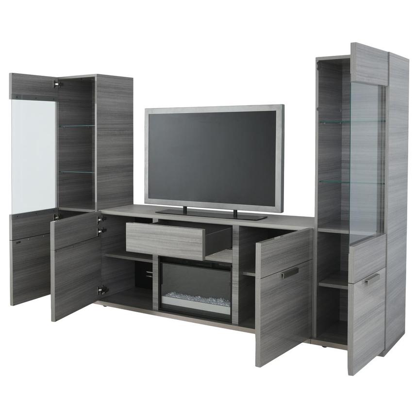 Iris Wall Unit w/Electric Fireplace  alternate image, 4 of 14 images.