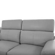 Charlie Light Gray Leather Power Reclining Sectional with 7PCS/3PWR  alternate image, 8 of 15 images.
