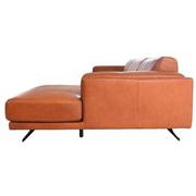 Symphony Leather Sofa w/Right Chaise  alternate image, 4 of 13 images.