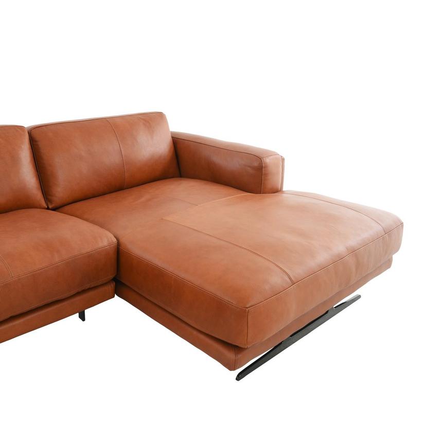 Symphony Leather Sofa w/Right Chaise  alternate image, 7 of 19 images.