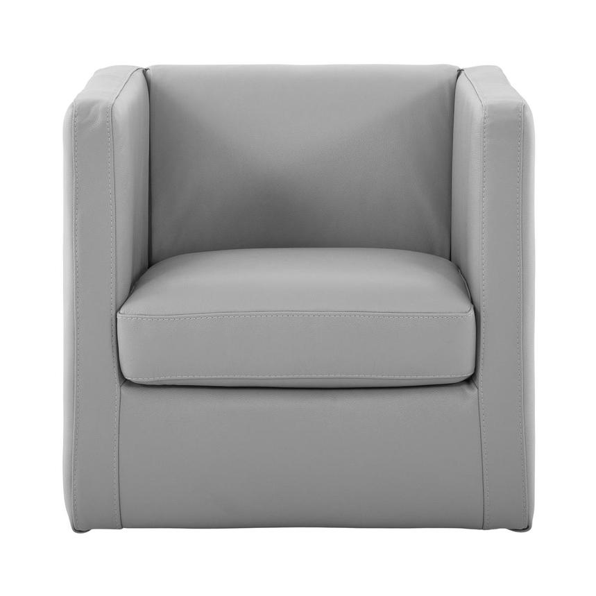 Cute Silver Accent Chair w/2 Pillows  alternate image, 2 of 13 images.