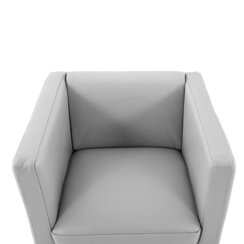 Cute Silver Accent Chair w/2 Pillows  alternate image, 7 of 12 images.