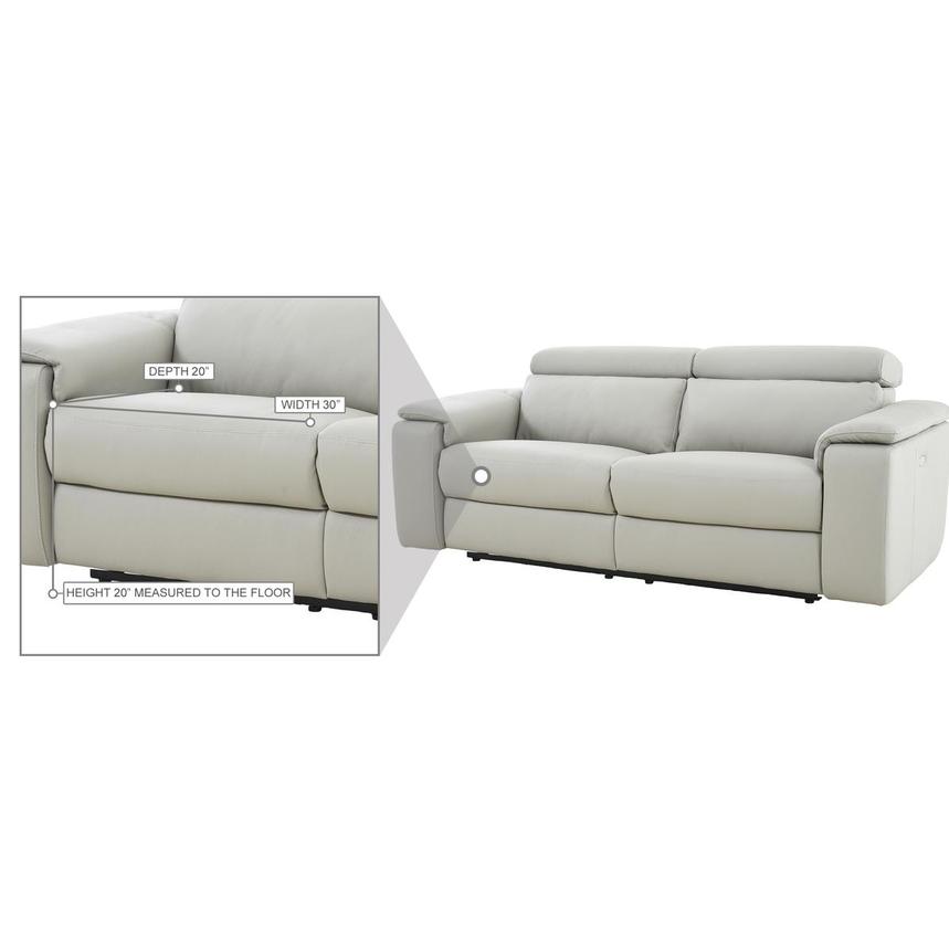 Seattle Leather Power Reclining Sofa El Dorado Furniture