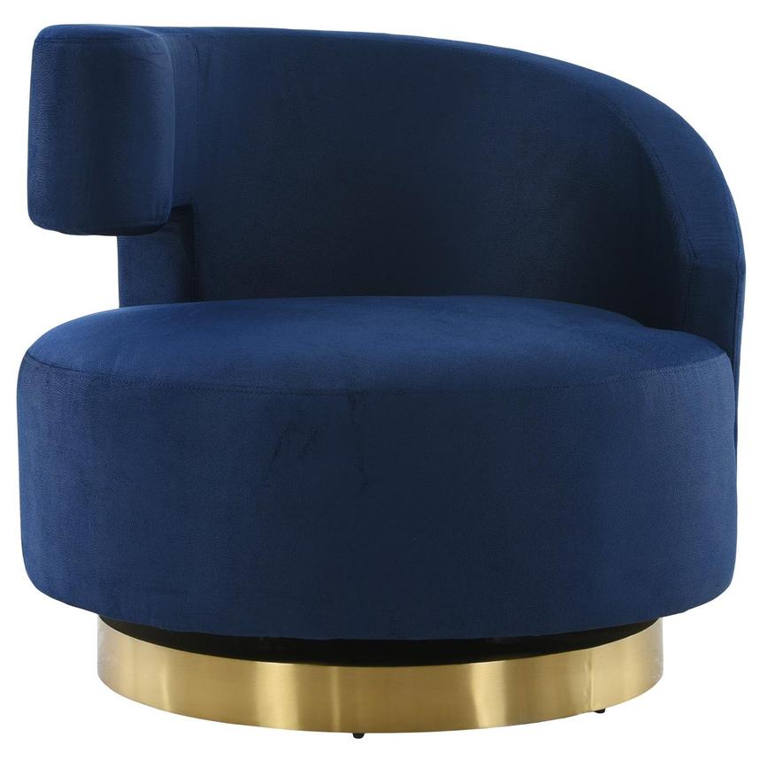 Okru Blue Swivel Chair  alternate image, 4 of 7 images.