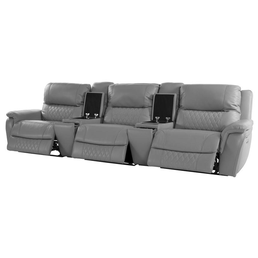 Ivone Home Theater Leather Seating with 5PCS/3PWR alternate image, 3 of 17 images.