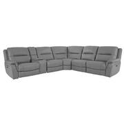 Ivone Leather Power Reclining Sectional with 6PCS/3PWR  main image, 1 of 17 images.