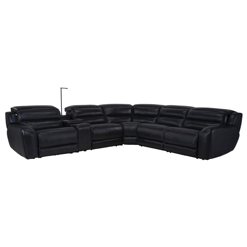 Leather Power Reclining Sectional Sofa With Chaise Baci Living Room