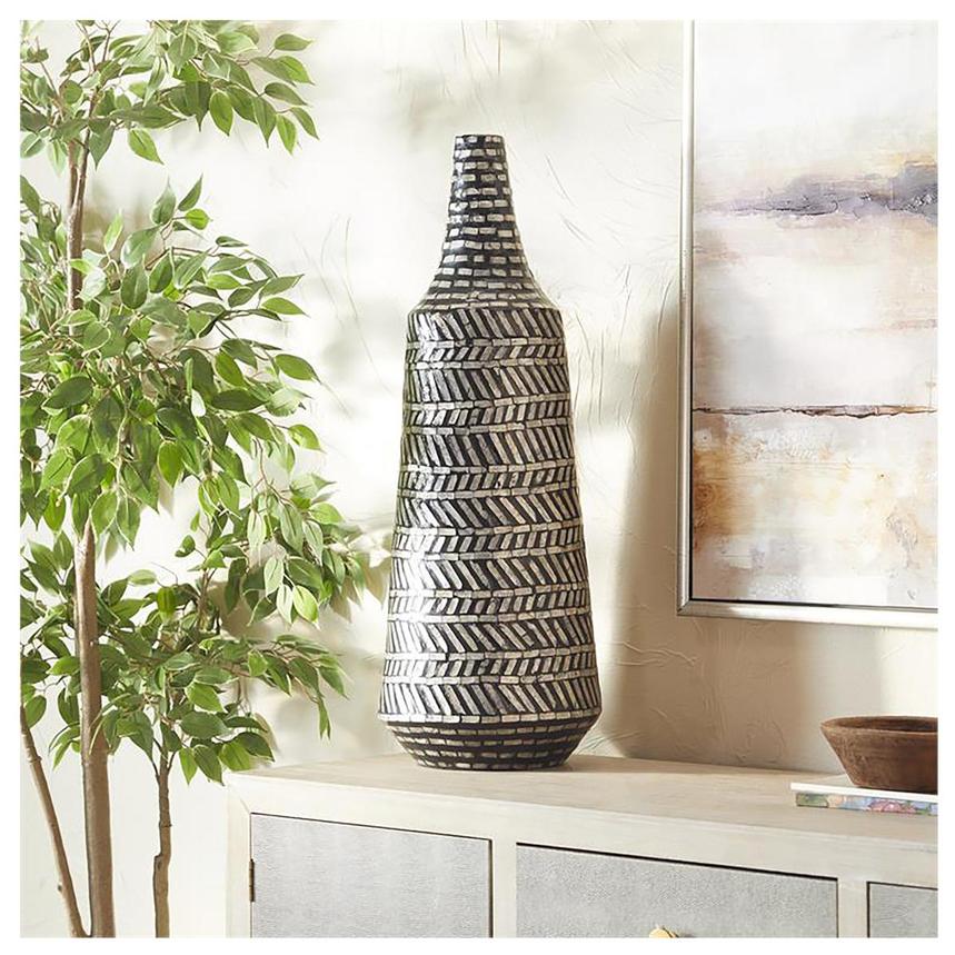 Black Shell Large Vase  alternate image, 2 of 4 images.
