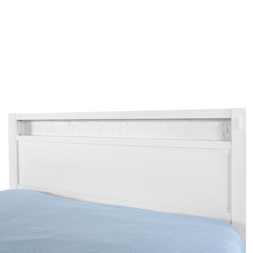 Roca White King Platform Bed w/Nightstands  alternate image, 7 of 23 images.