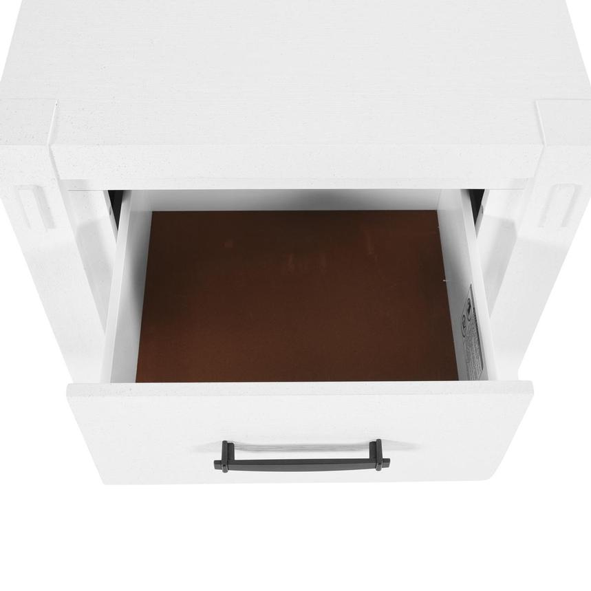 Roca White Nightstand w/Pier Units  alternate image, 8 of 13 images.