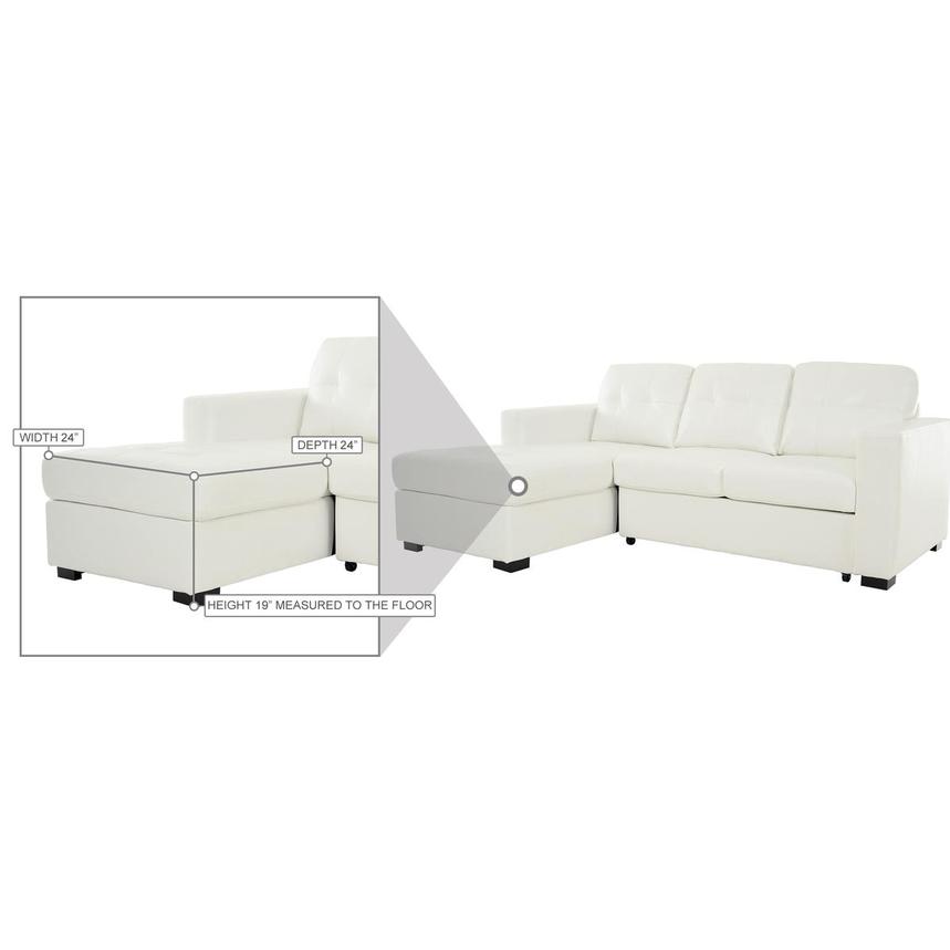 Zander White II Sleeper w/Left Chaise  alternate image, 10 of 11 images.