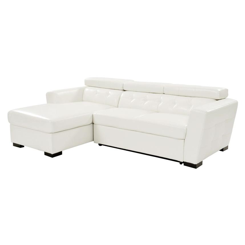Reeve White Sleeper w/Left Chaise main image, 1 of 8 images.