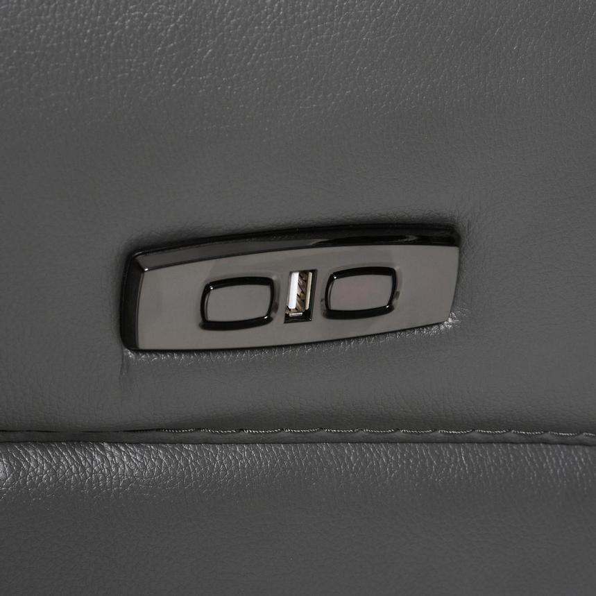 Benz Gray Home Theater Leather Seating with 5PCS/3PWR  alternate image, 12 of 13 images.