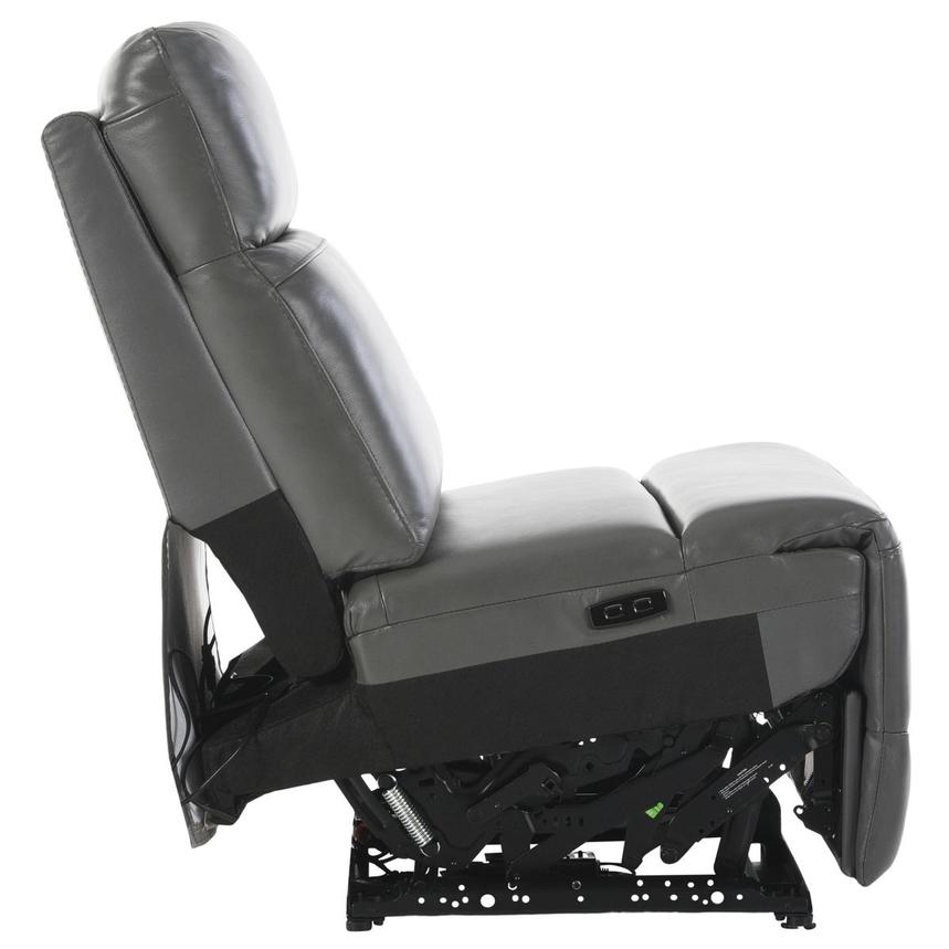 Benz Gray Armless Power Recliner  alternate image, 5 of 5 images.