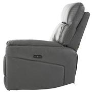 Benz Gray Right Power Recliner  alternate image, 3 of 5 images.