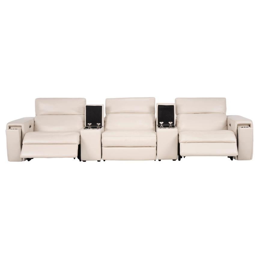 Trevor Home Theater Leather Seating with 5PCS/2PWR alternate image, 3 of 12 images.