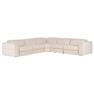 Trevor Leather Corner Sofa with 5PCS/3PWR