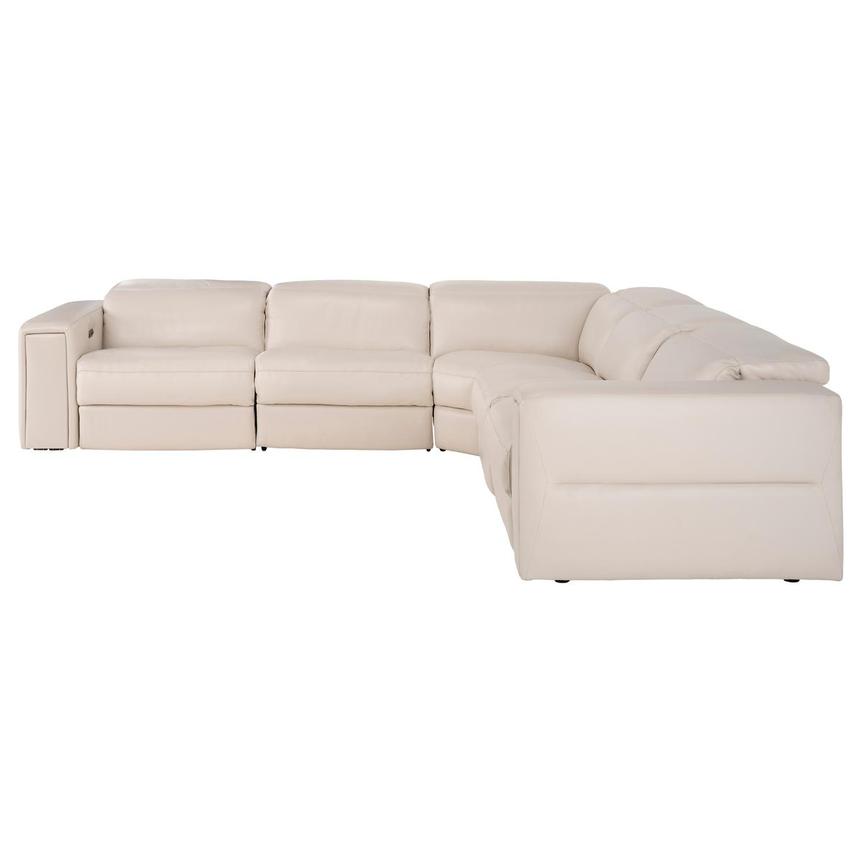 Trevor Leather Corner Sofa with 5PCS/3PWR  alternate image, 4 of 11 images.