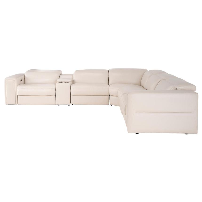 Trevor Leather Corner Sofa with 6PCS/2PWR  alternate image, 4 of 12 images.