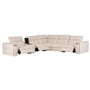 Trevor Leather Corner Sofa with 6PCS/3PWR  alternate image, 3 of 12 images.