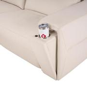 Trevor Leather Corner Sofa with 6PCS/3PWR  alternate image, 8 of 12 images.