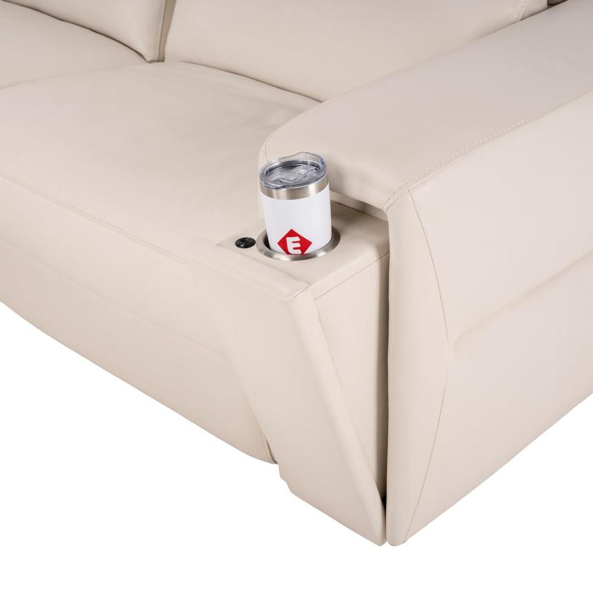 Trevor Leather Corner Sofa with 6PCS/3PWR alternate image, 8 of 12 images.