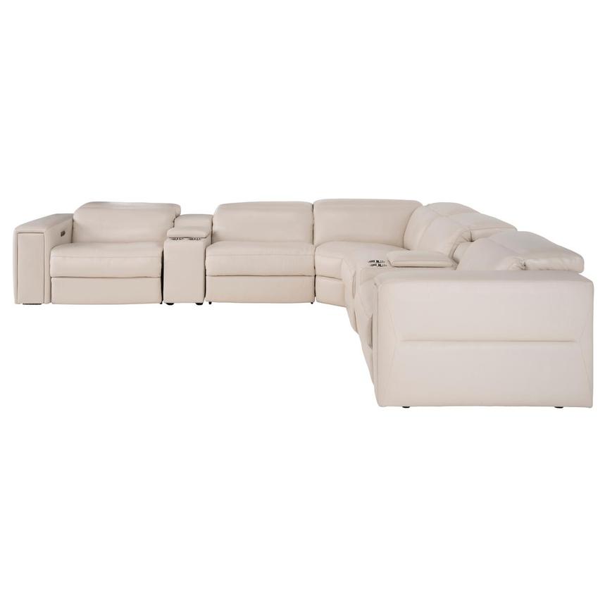 Trevor Leather Corner Sofa with 7PCS/3PWR  alternate image, 4 of 12 images.