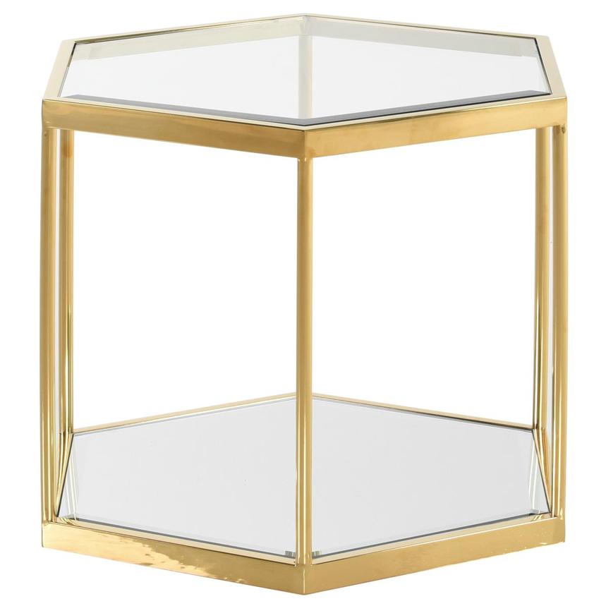 Hex Gold Side Table  alternate image, 3 of 5 images.
