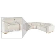 Galak Leather Power Reclining Sectional with 4PCS/2PWR  alternate image, 5 of 5 images.