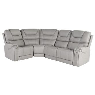 Capriccio Gray Power Reclining Sectional with 4PCS/2PWR