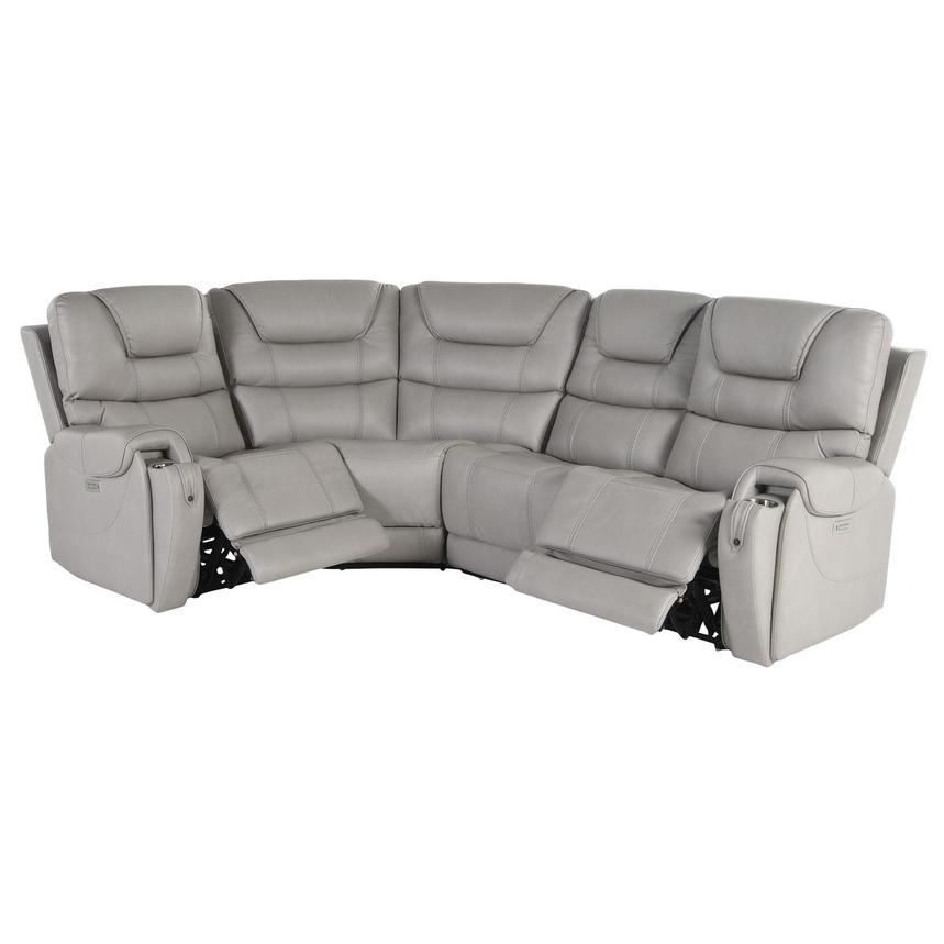 Capriccio Gray Power Reclining Sectional with 4PCS/2PWR  alternate image, 2 of 10 images.