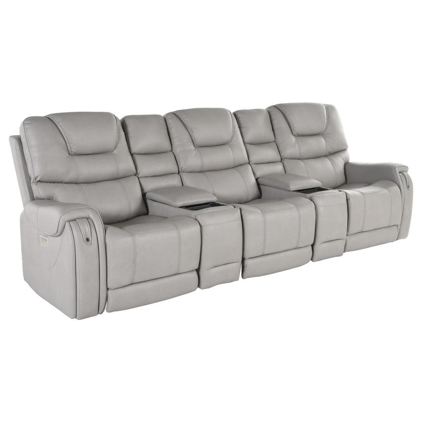 Capriccio Gray Home Theater Seating with 5PCS/2PWR  alternate image, 2 of 14 images.