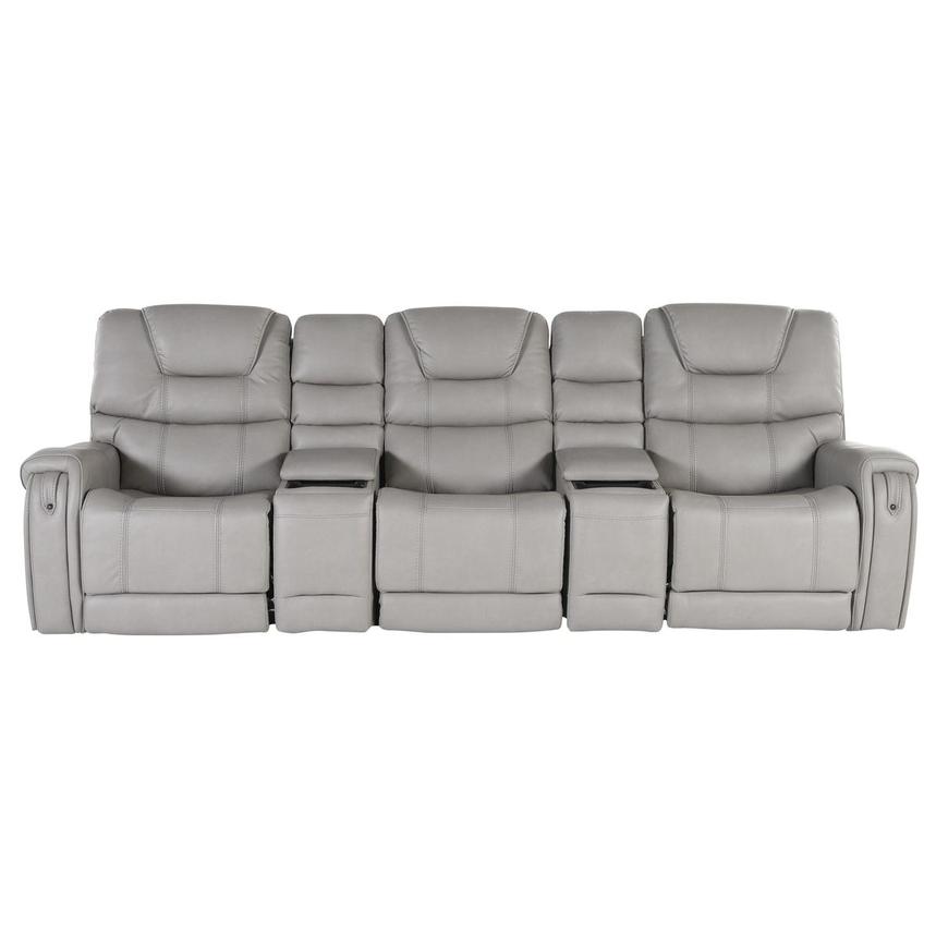 Capriccio Gray Home Theater Seating with 5PCS/3PWR  main image, 1 of 14 images.