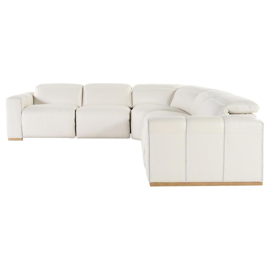 Galak Leather Power Reclining Sectional with 5PCS/3PWR  alternate image, 3 of 5 images.