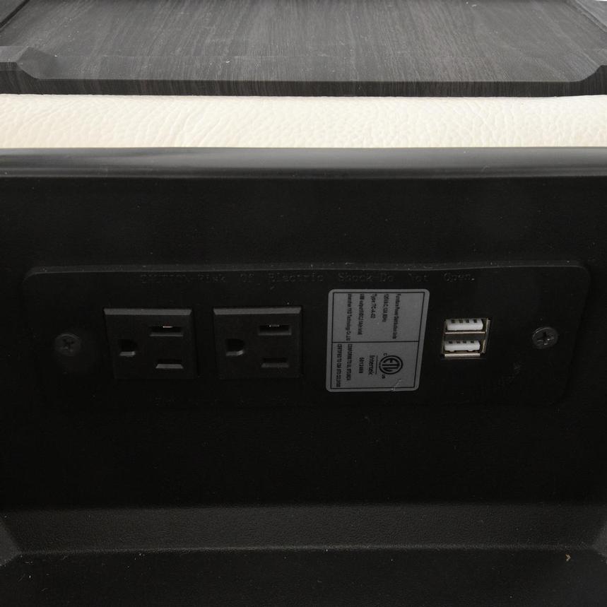Galak Home Theater Leather Seating with 5PCS/2PWR alternate image, 5 of 9 images.
