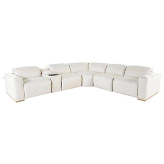 Galak Leather Power Reclining Sectional with 6PCS/3PWR