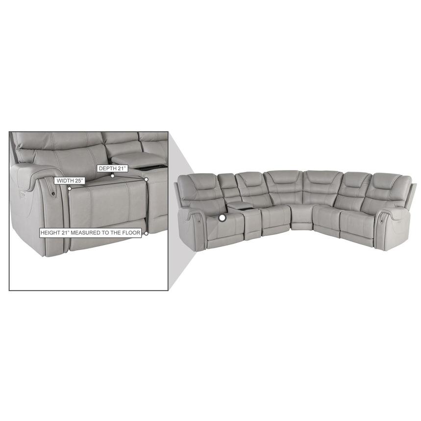 Capriccio Power Reclining Sectional with 6PCS/3PWR  alternate image, 13 of 13 images.