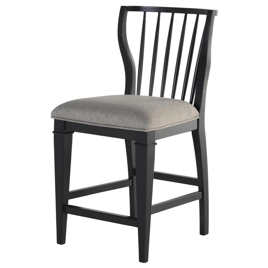 Janelle Black Counter Stool  main image, 1 of 5 images.