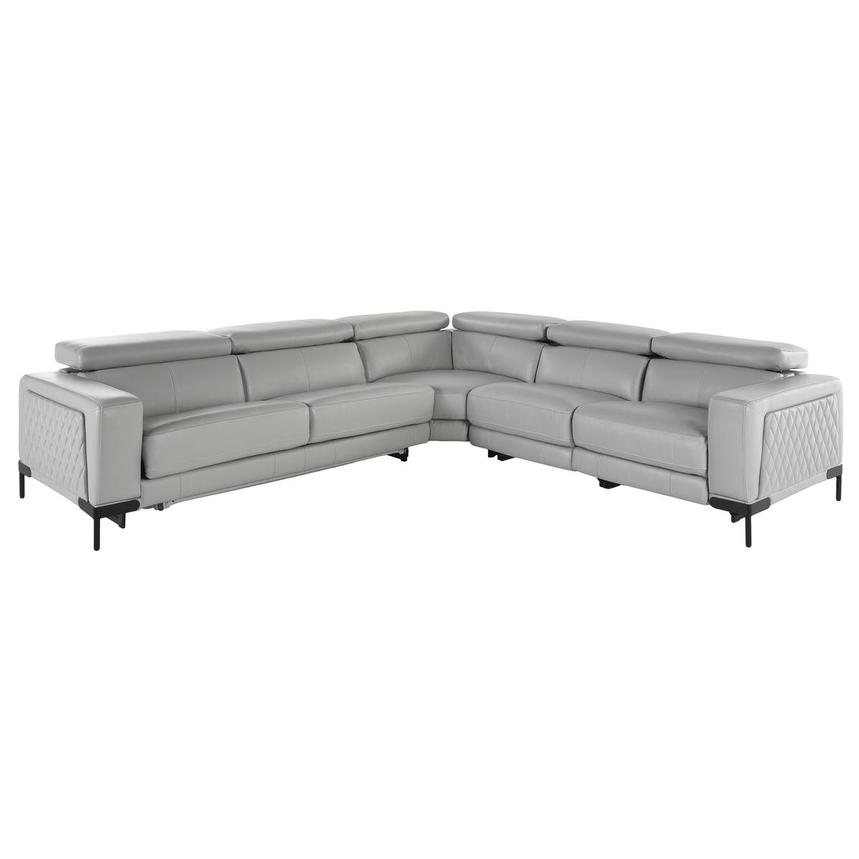 Forrest II 4PC/2PWR Leather Sectional Sofa w/Left Sleeper  main image, 1 of 8 images.