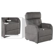 Dove Gray Power Lift Recliner w/Massage & Heat  alternate image, 8 of 8 images.